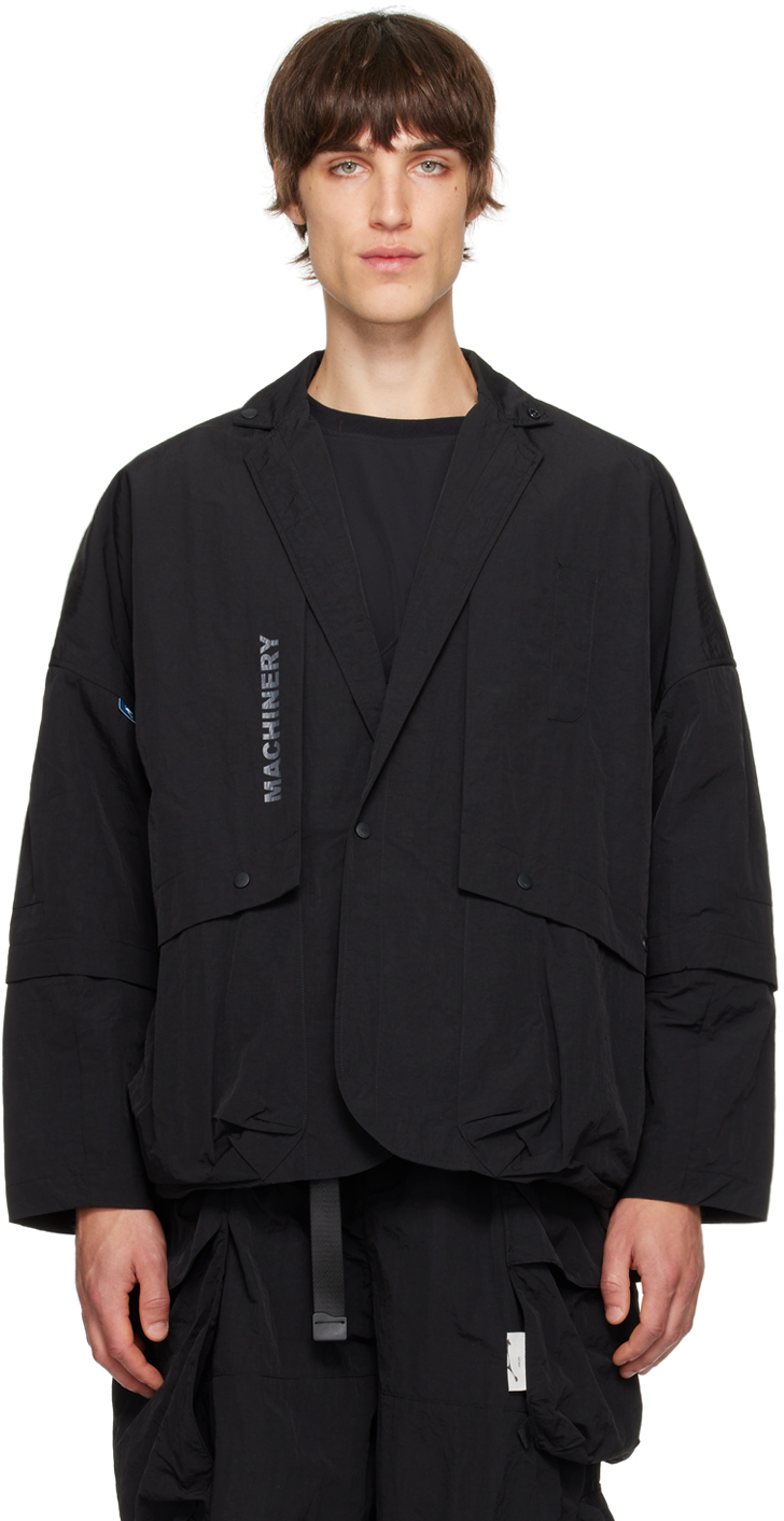 Shop Archival Reinvent Black Wind And Sea Edition Suit Jacket