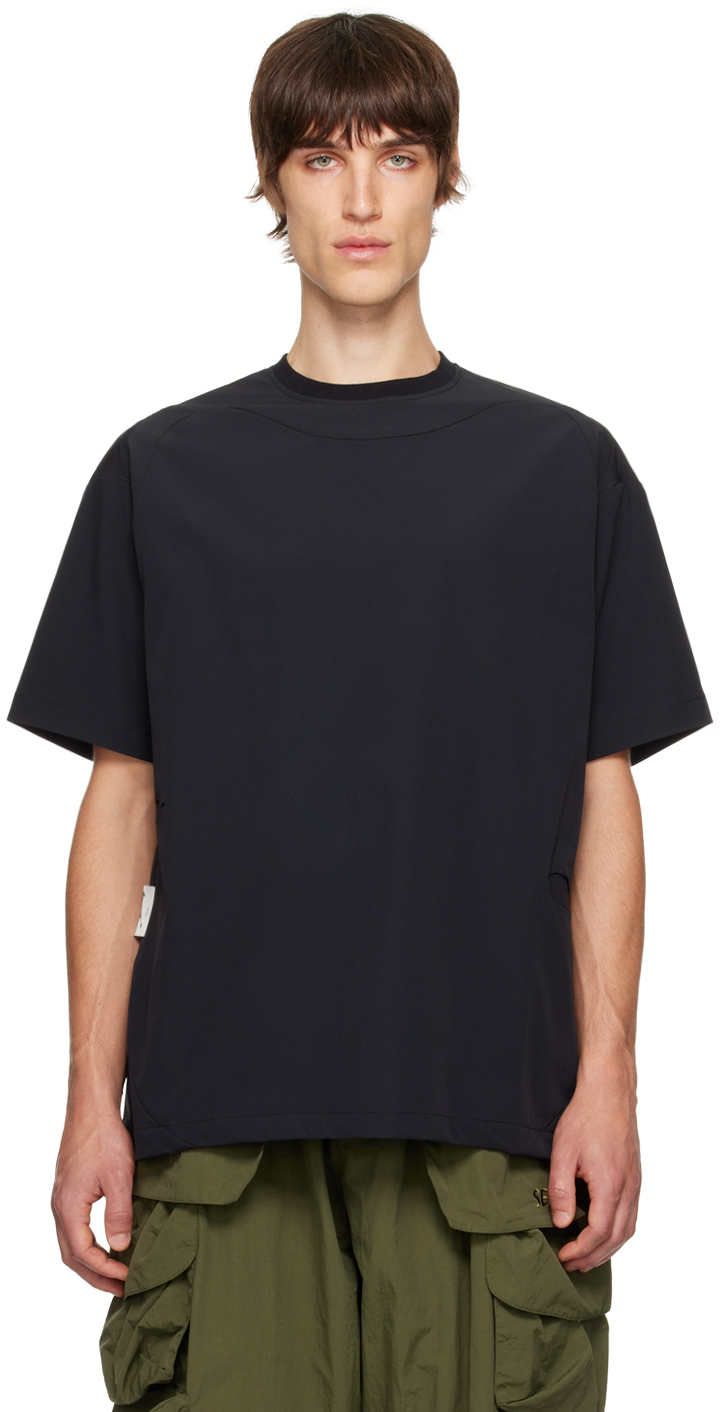 Shop Archival Reinvent Black 3d Pocket T-shirt