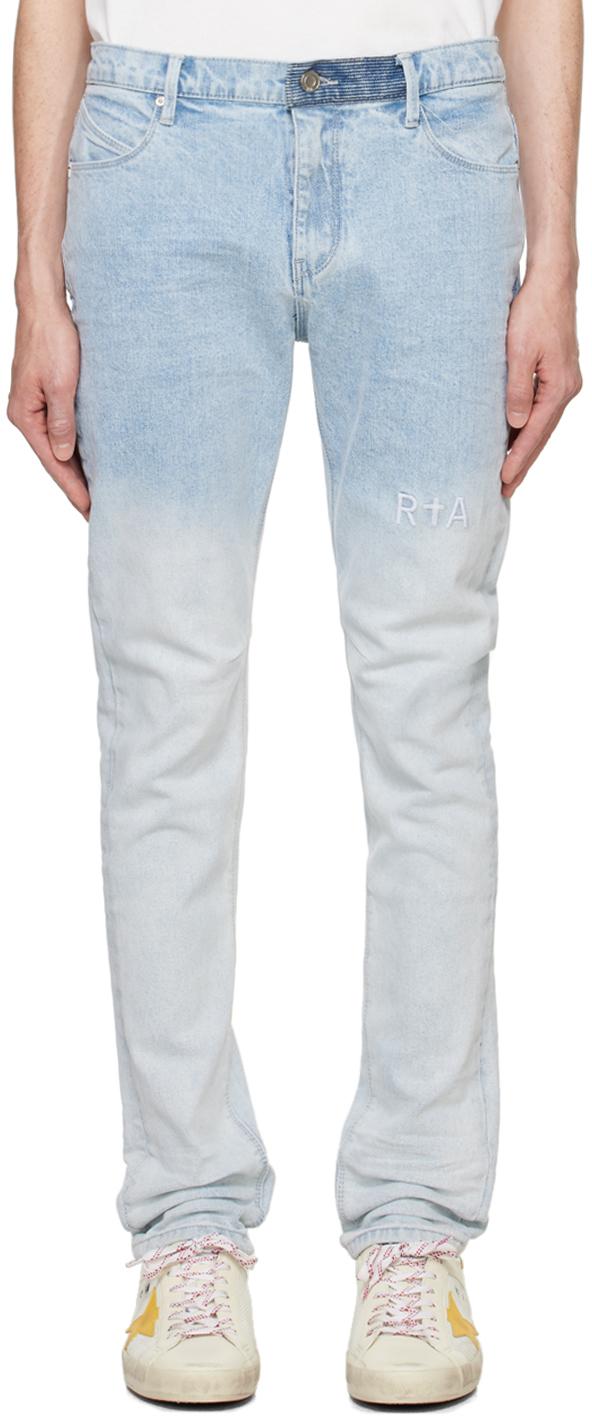 Shop Rta Blue Bryant Skinny Jeans In Light Wash Small