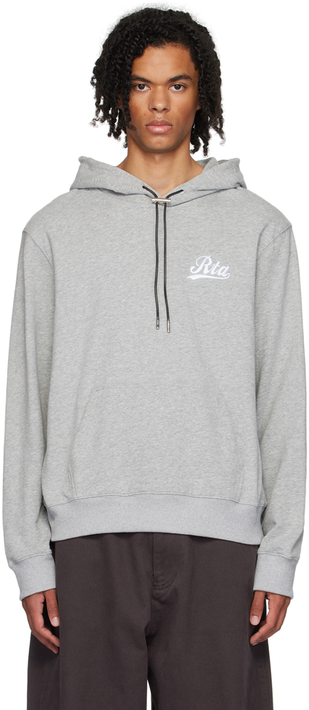 Shop Rta Grey Dion Hoodie In Hthr Grey College Sc