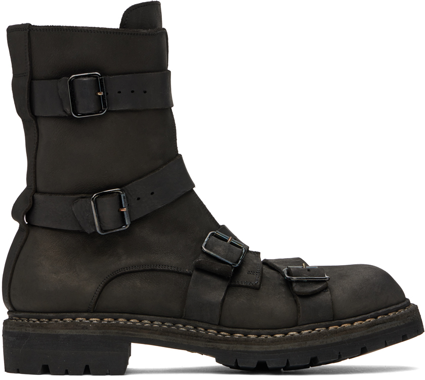 Shop Guidi Black Gr05cgv Boots In Blkt