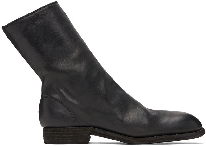 Shop Guidi Black 698 Boots In Blkt