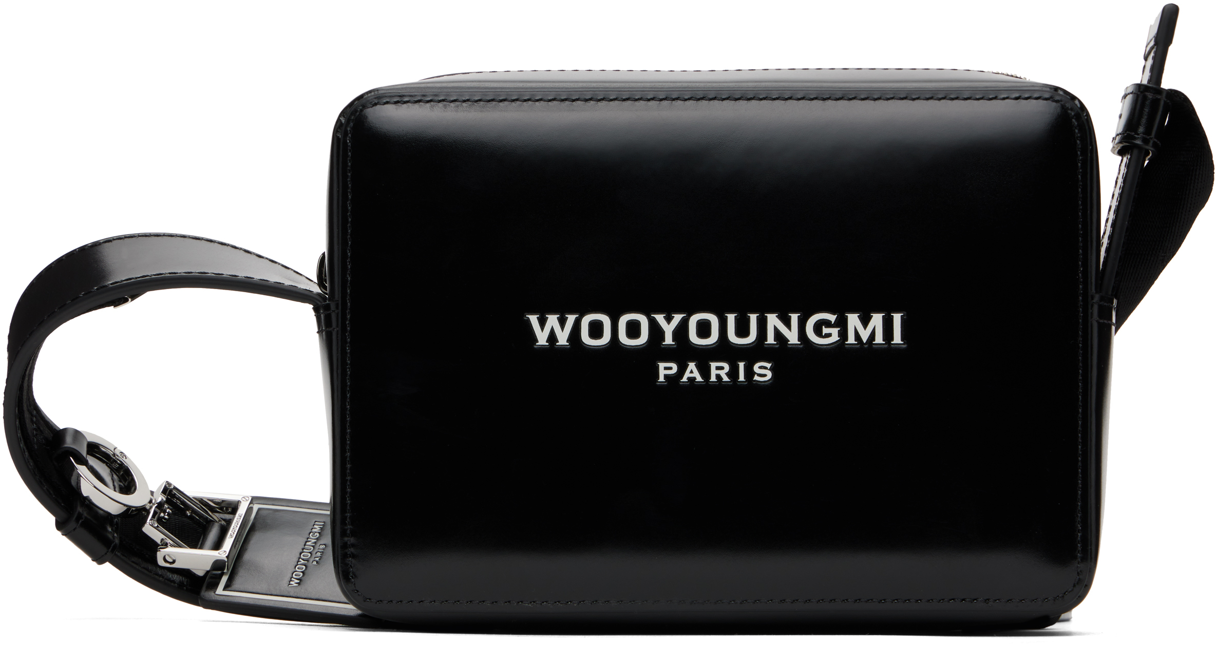 【WOOYOUNGMI】ブラック ミニ スクエアバッグ WOOYOUNGMIのブラック ミニ スクエアバッグがセール中