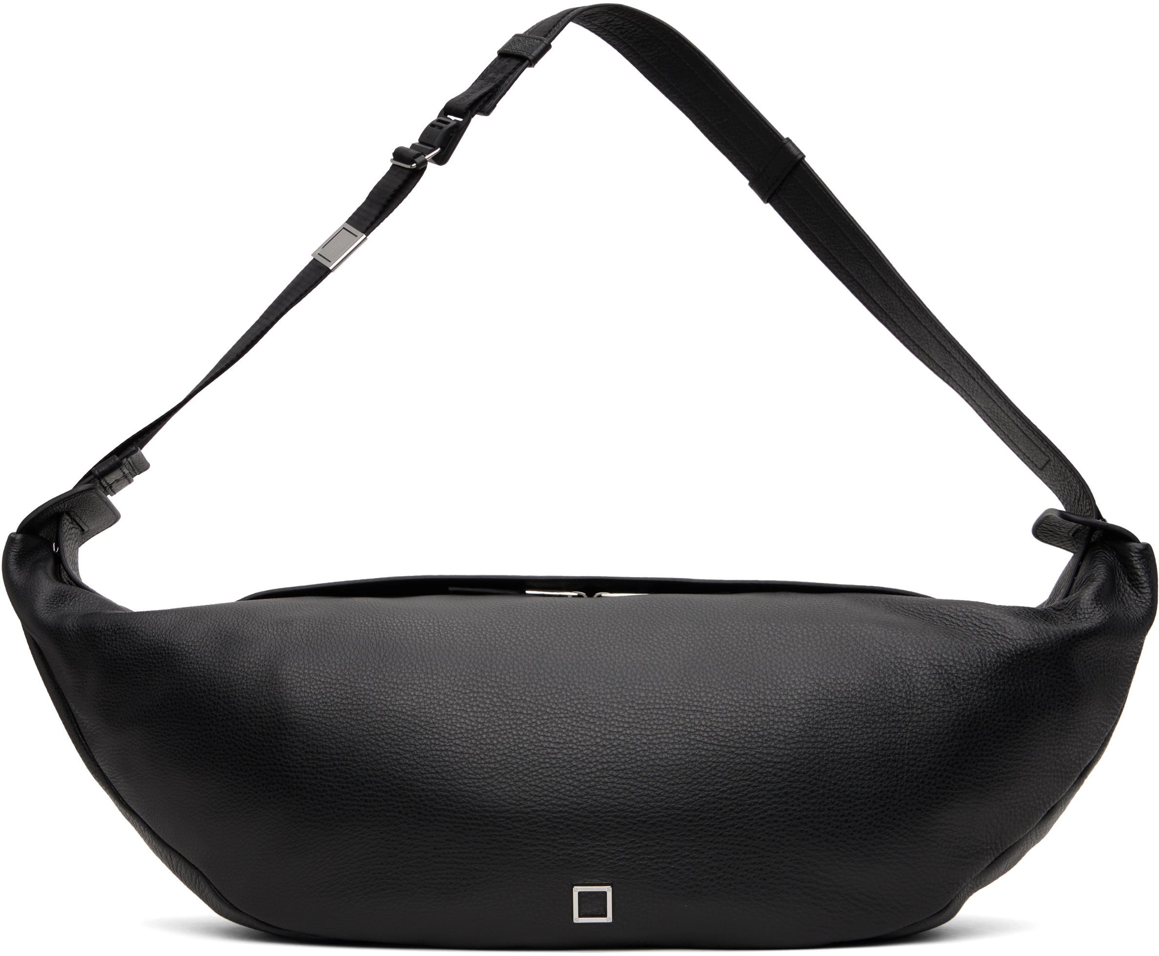 Black Medium Moon Bag