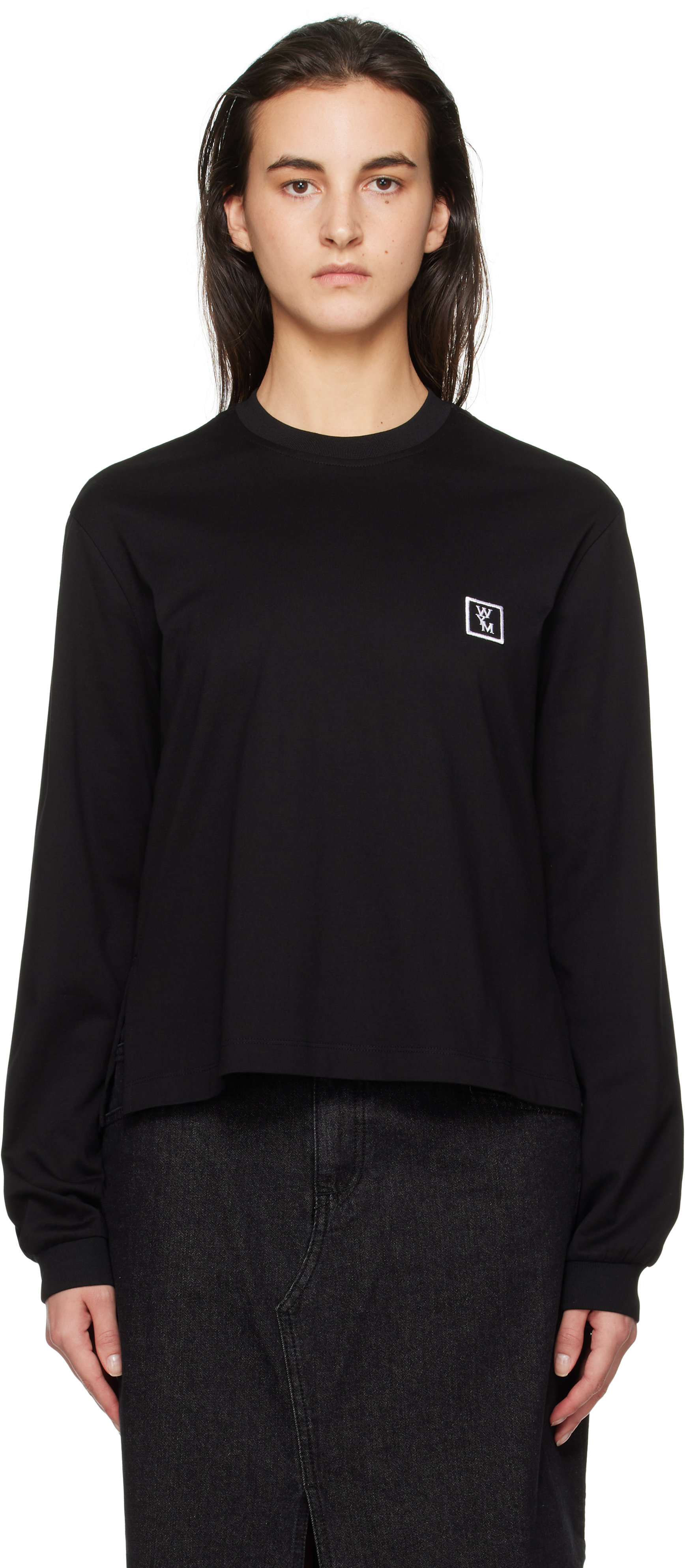 Black Back Logo Long Sleeve T-shirt