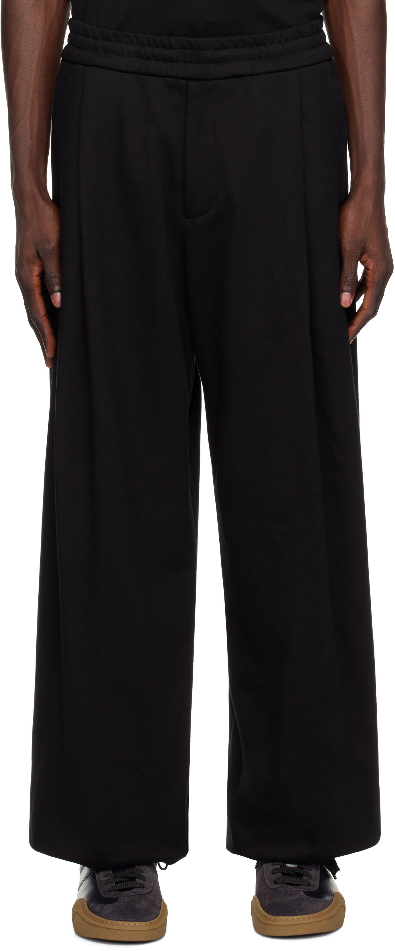 Black Wide Sweatpants