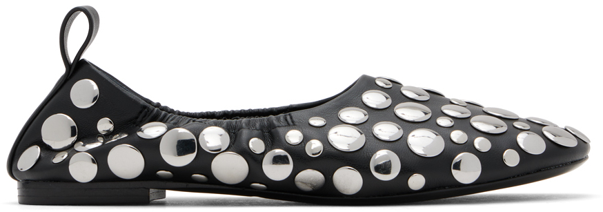 SIMONMILLER Black Studded Riad Ballerina Flats