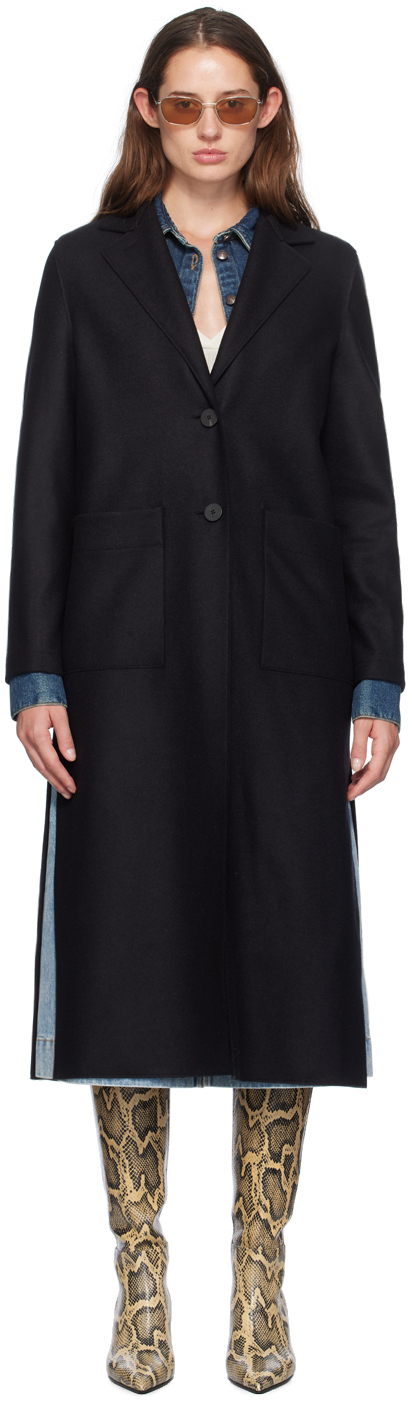 Black Long Boxy Coat