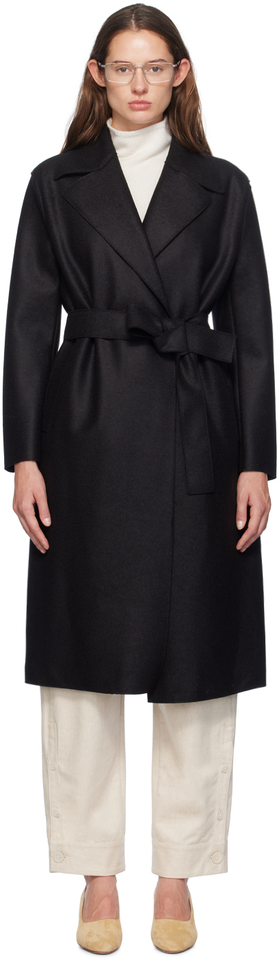 Black Belted Long Coat