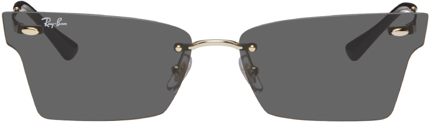 Shop Ray Ban Gold Xime Sunglasses In 921387