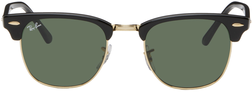 Black & Gold Clubmaster Classic Sunglasses