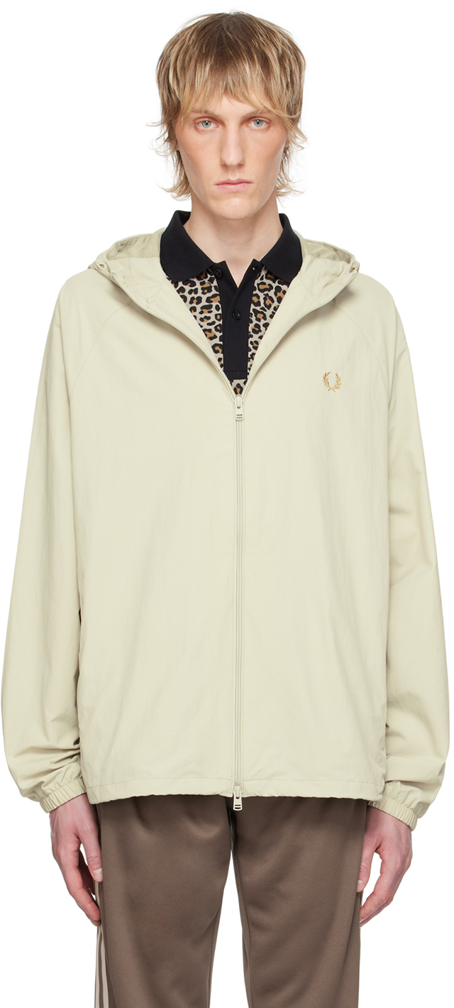 Fred Perry: Gray Embroidered Jacket | SSENSE Canada