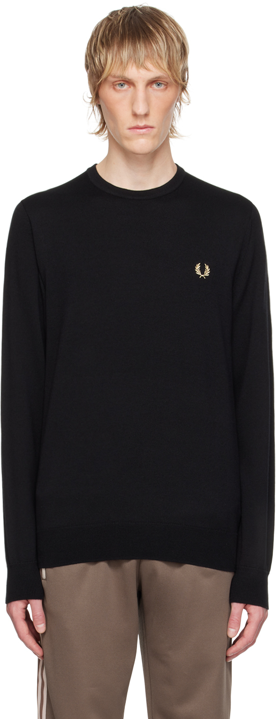 Black Embroidered Sweater