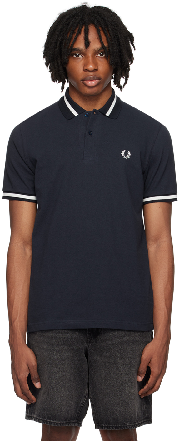 Navy M2 Polo by Fred Perry on Sale