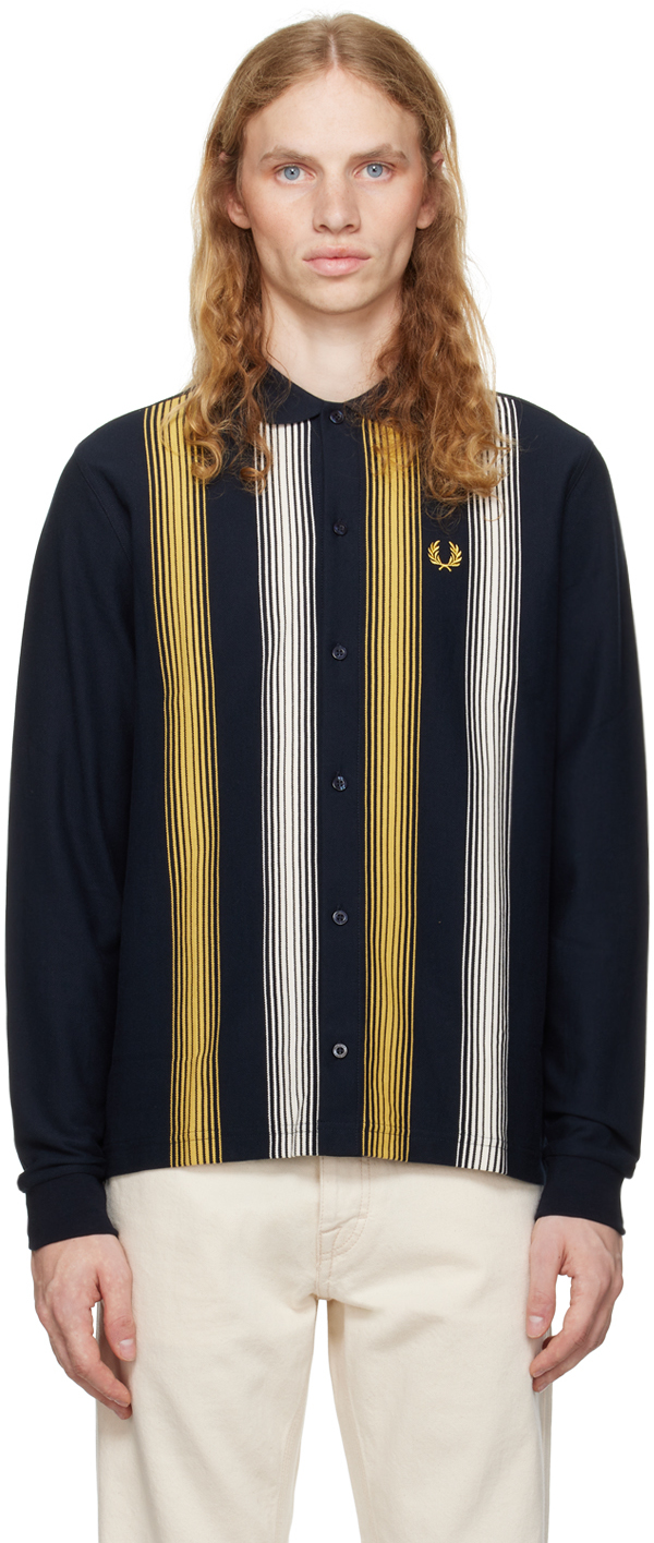 Navy Ombre Stripe Shirt