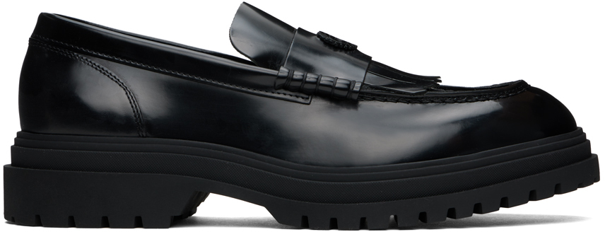 Shop Fred Perry Black B5316 Loafers In 102 Black