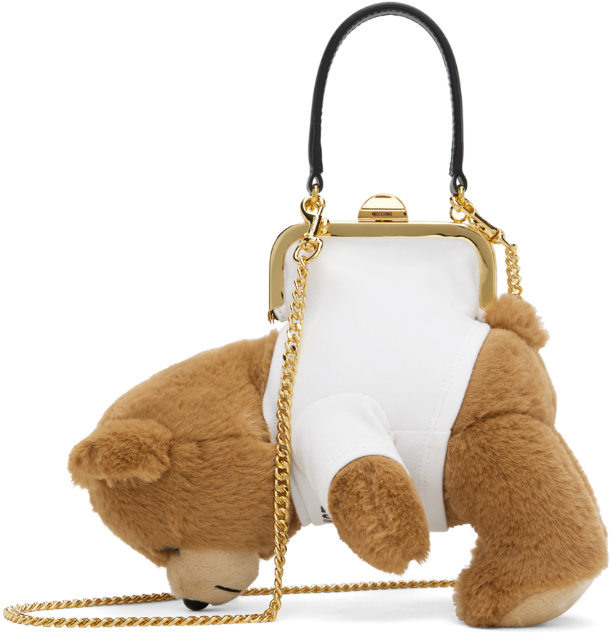 Shop Moschino タン Teddy バッグ In 1888 Multi Only One