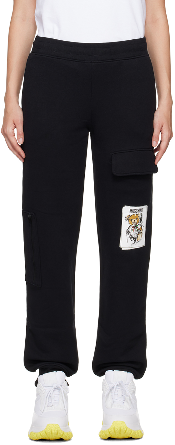 Black Teddy Bear Lounge Pants