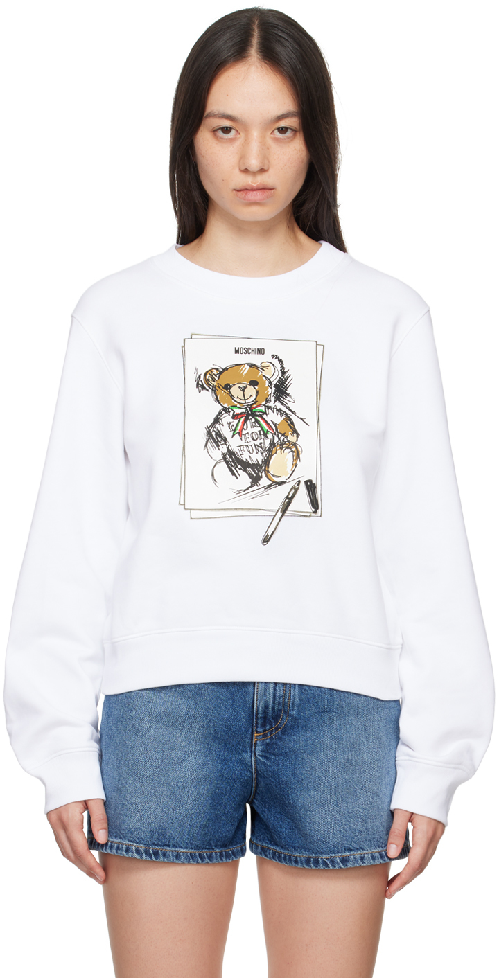 White Teddy Bear Sweatshirt