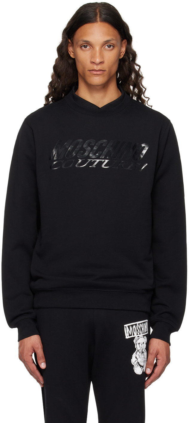 Shop Moschino Black ' Couture!' Sweatshirt