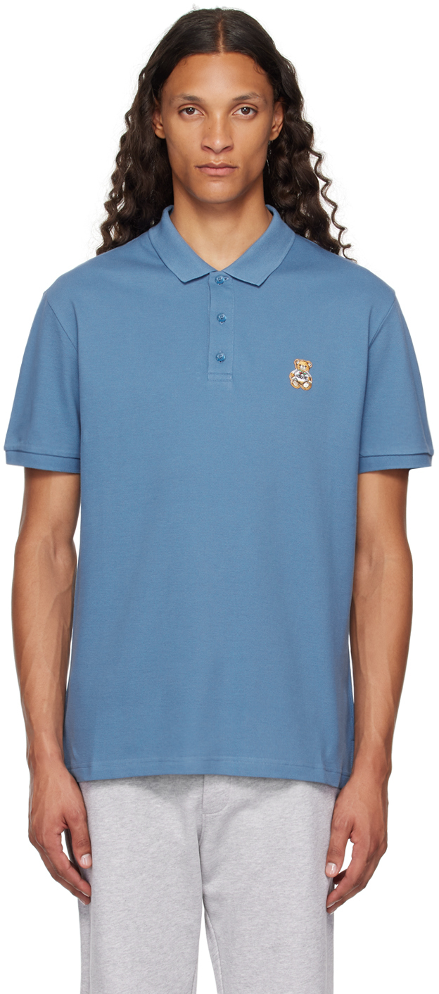 Blue Teddy Patch Polo