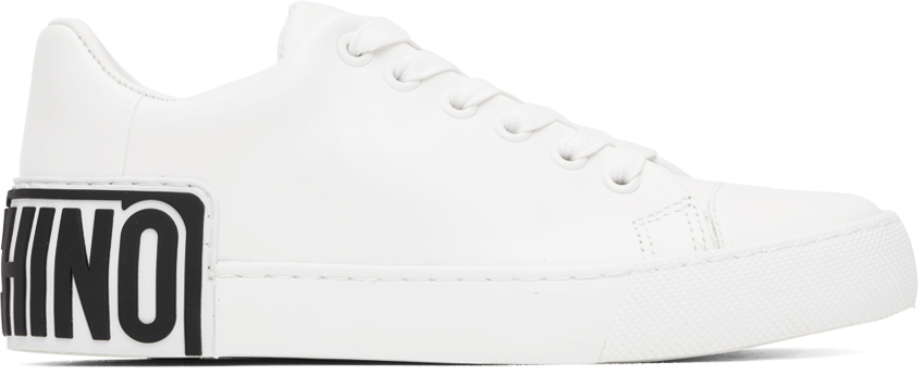 White Maxi Logo Sneakers