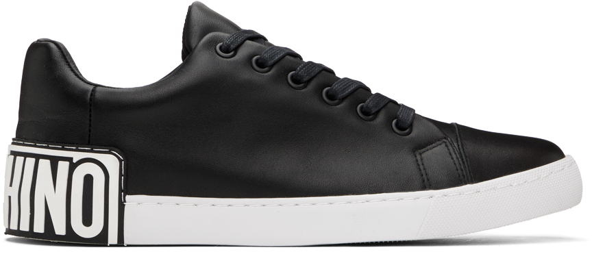 Black Maxi Logo Sneakers