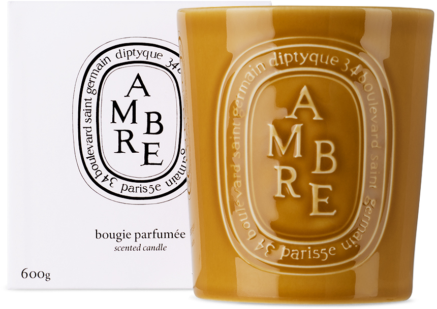 DIPTYQUE AMBRE LARGE CANDLE, 600 G