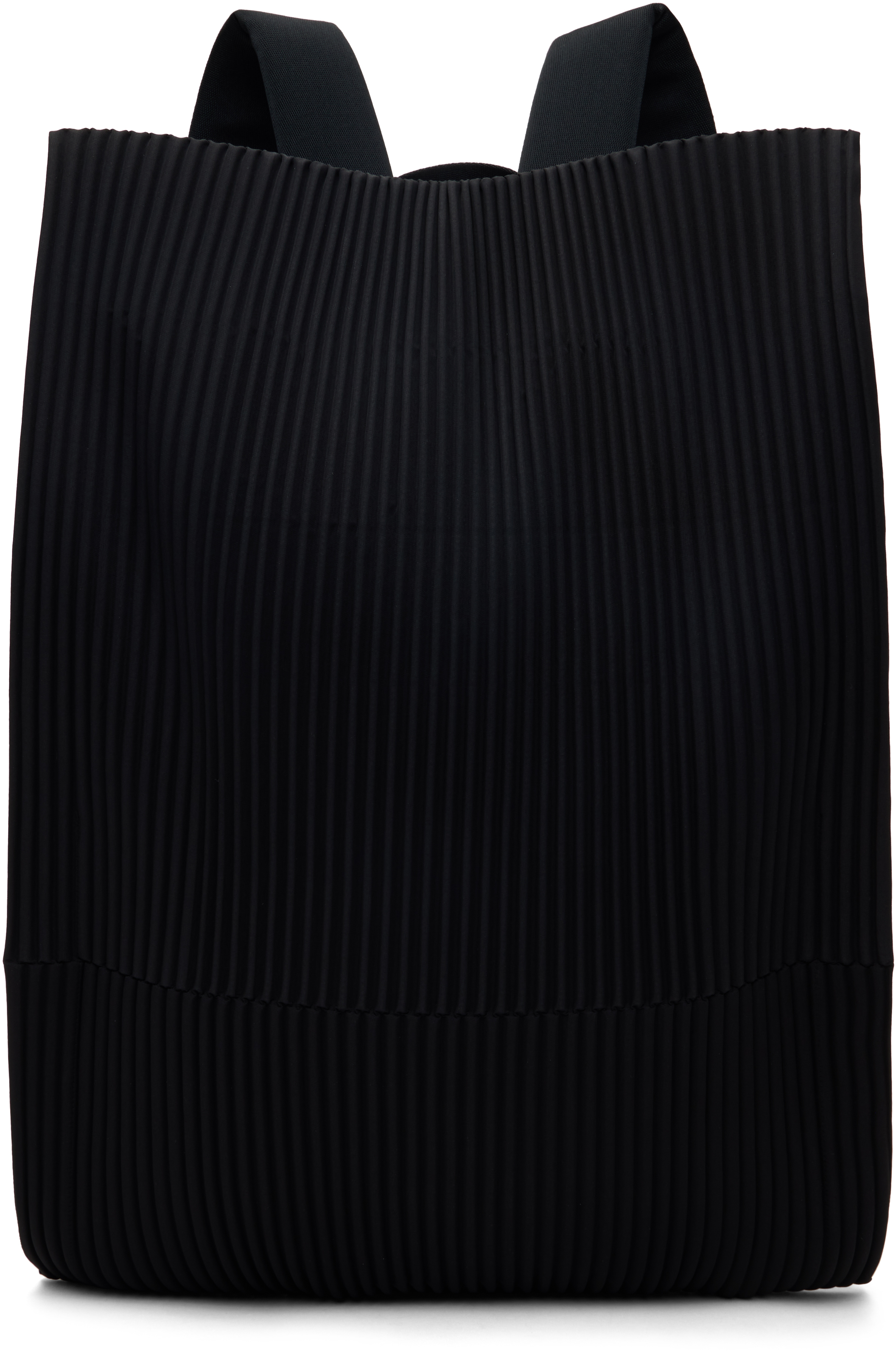 Issey Miyake Black Pleats Backpack