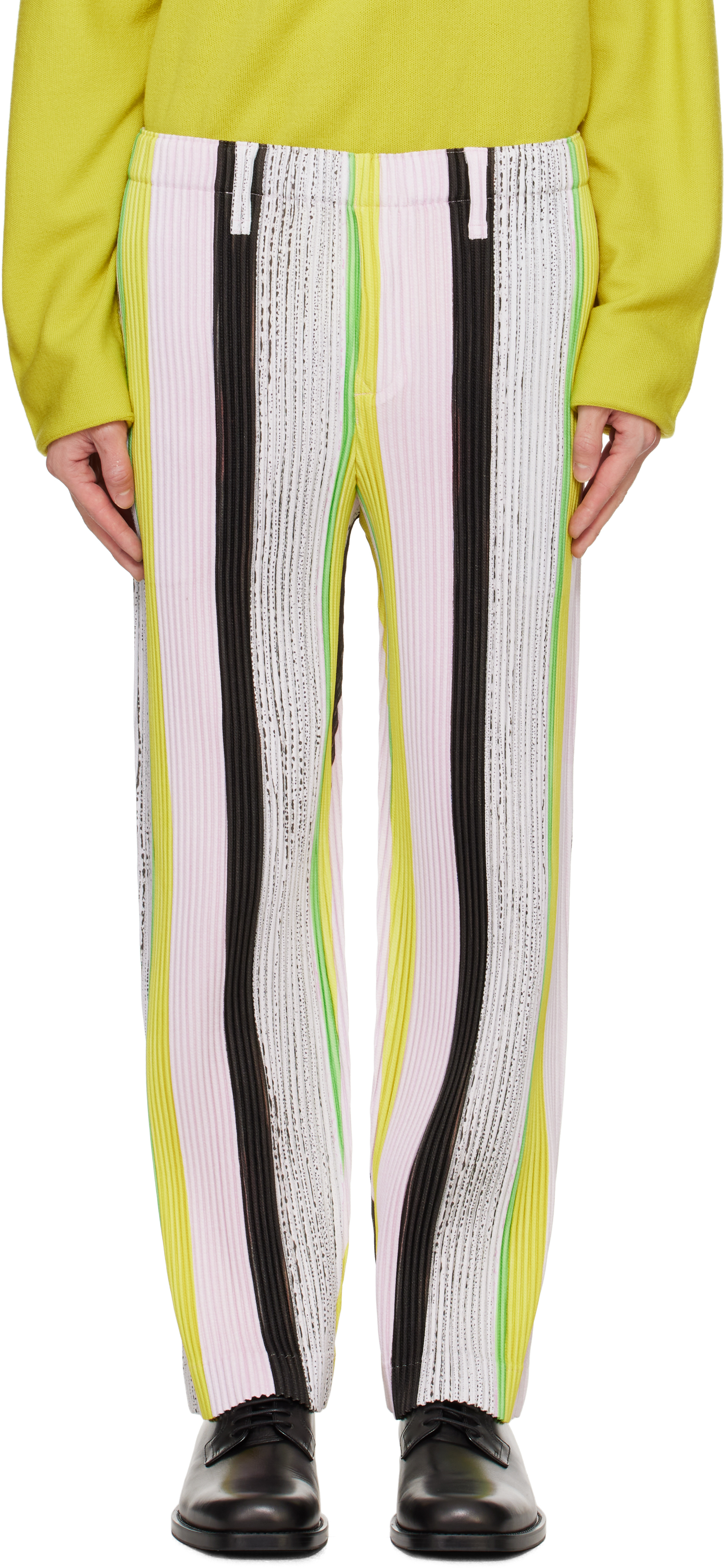 HOMME PLISSÉ ISSEY MIYAKE Multicolor Ronan Bouroullec Edition RB_STRIPES 1 Trousers