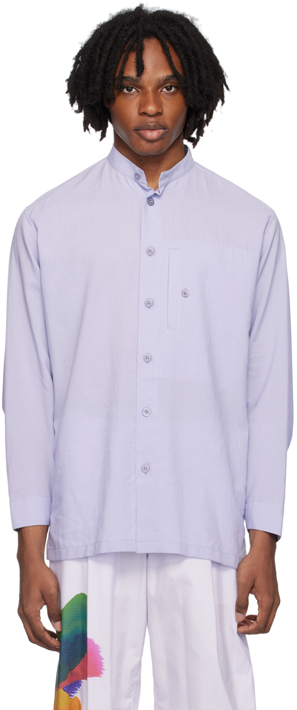 HOMME PLISSÉ ISSEY MIYAKE Purple Pocket Shirt