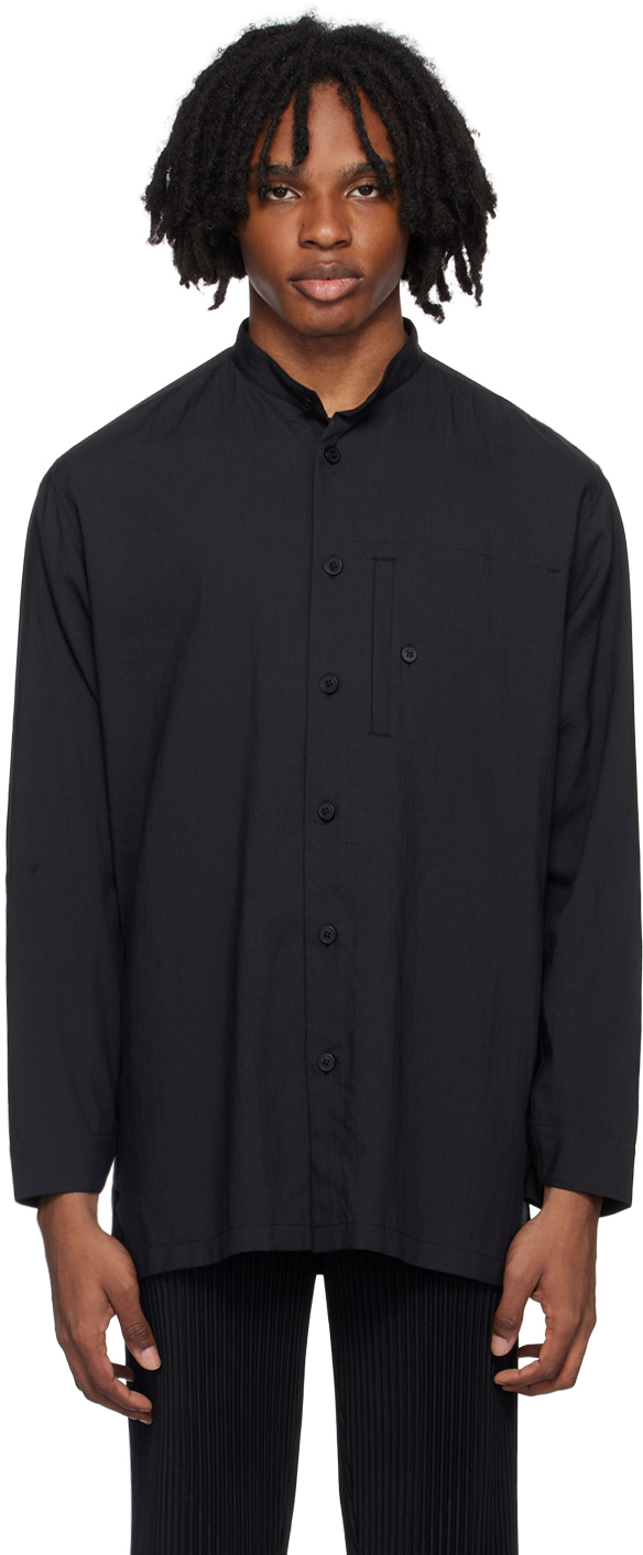 HOMME PLISSÉ ISSEY MIYAKE Black Pocket Shirt