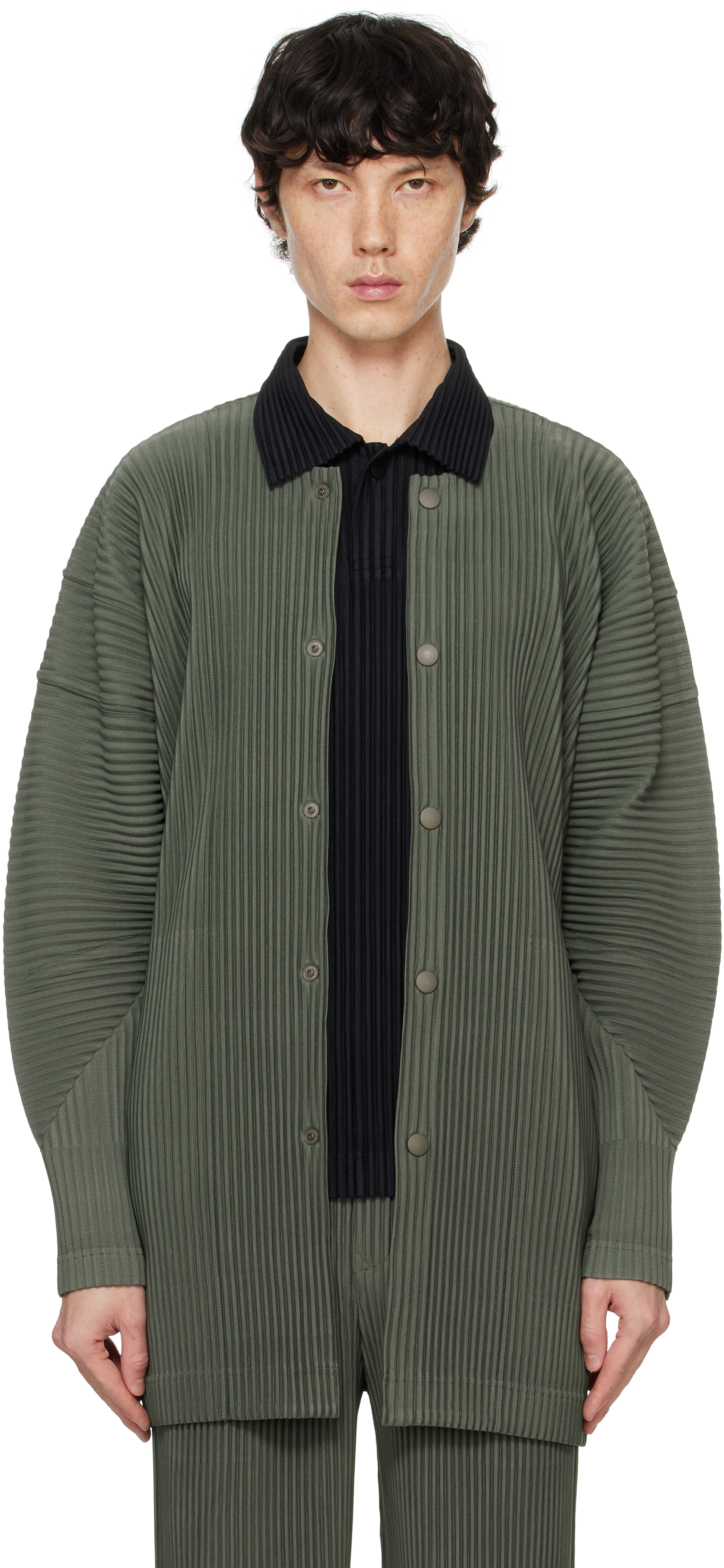 ISSEY MIYAKE GREEN MONTHLY COLOR OCTOBER SHIRT 