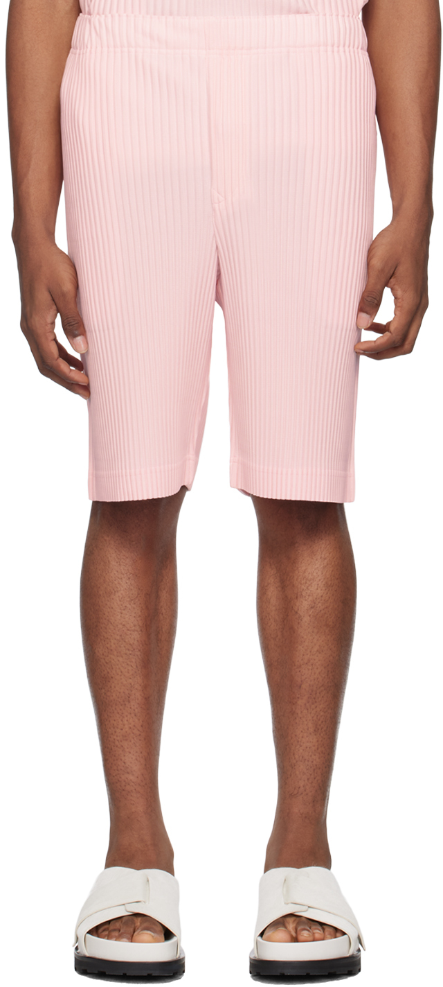 Shop Issey Miyake Pink Monthly Color May Shorts In 21-light Pink