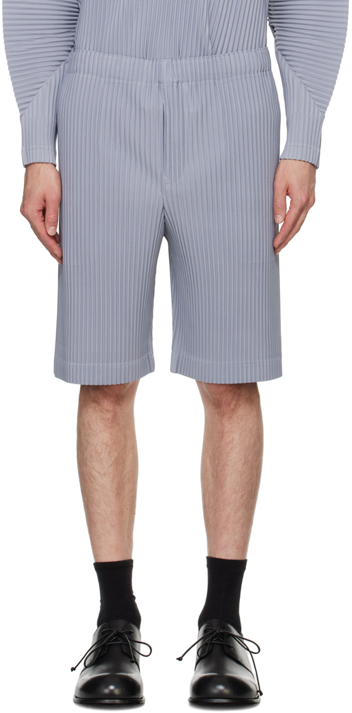 Shop Issey Miyake Gray Monthly Color August Shorts In 16-mole Gray