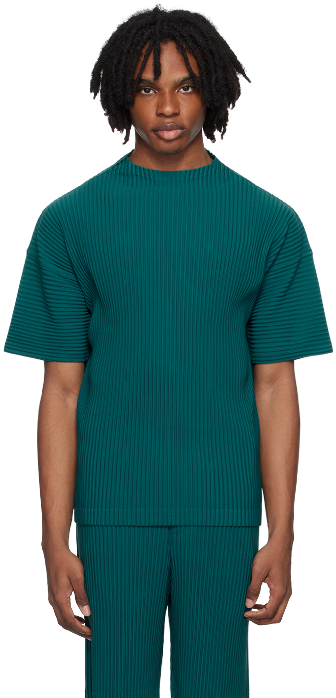 HOMME PLISSÉ ISSEY MIYAKE Green Monthly Color May T-Shirt