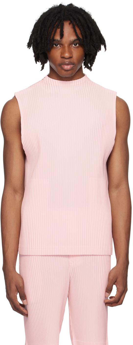HOMME PLISSÉ ISSEY MIYAKE Pink Monthly Color May Tank Top