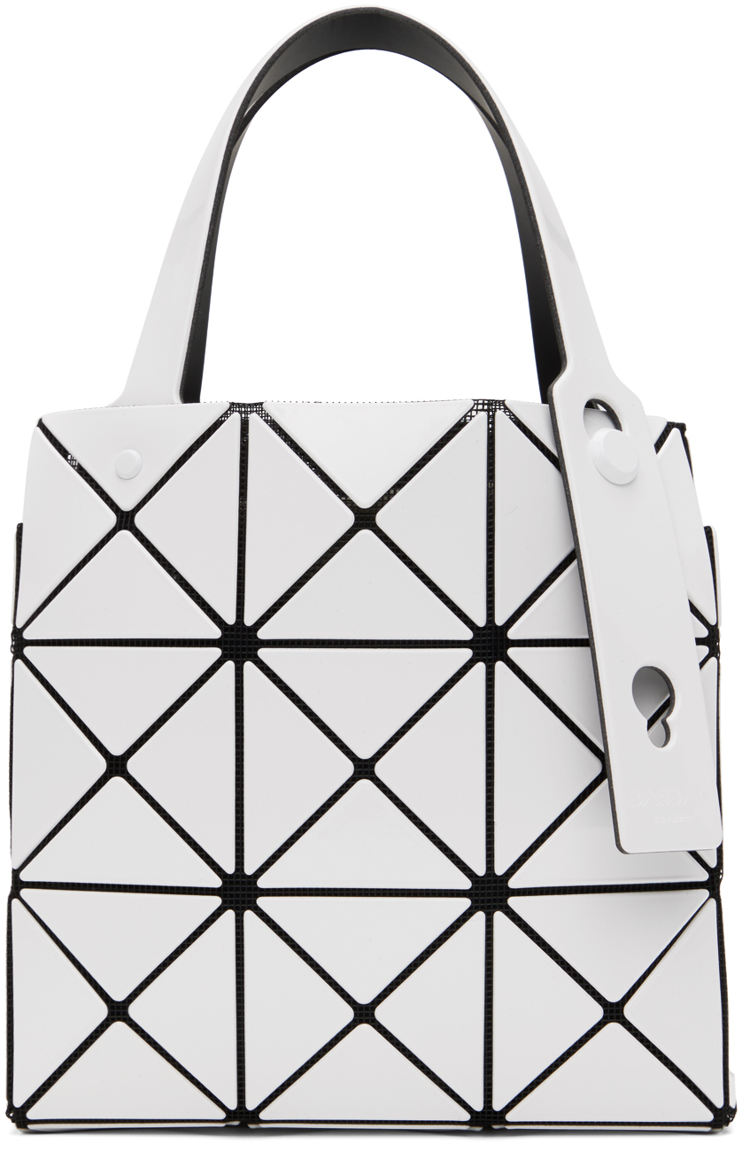 Bao Bao Issey Miyake White Carat Small Bag In 01 White