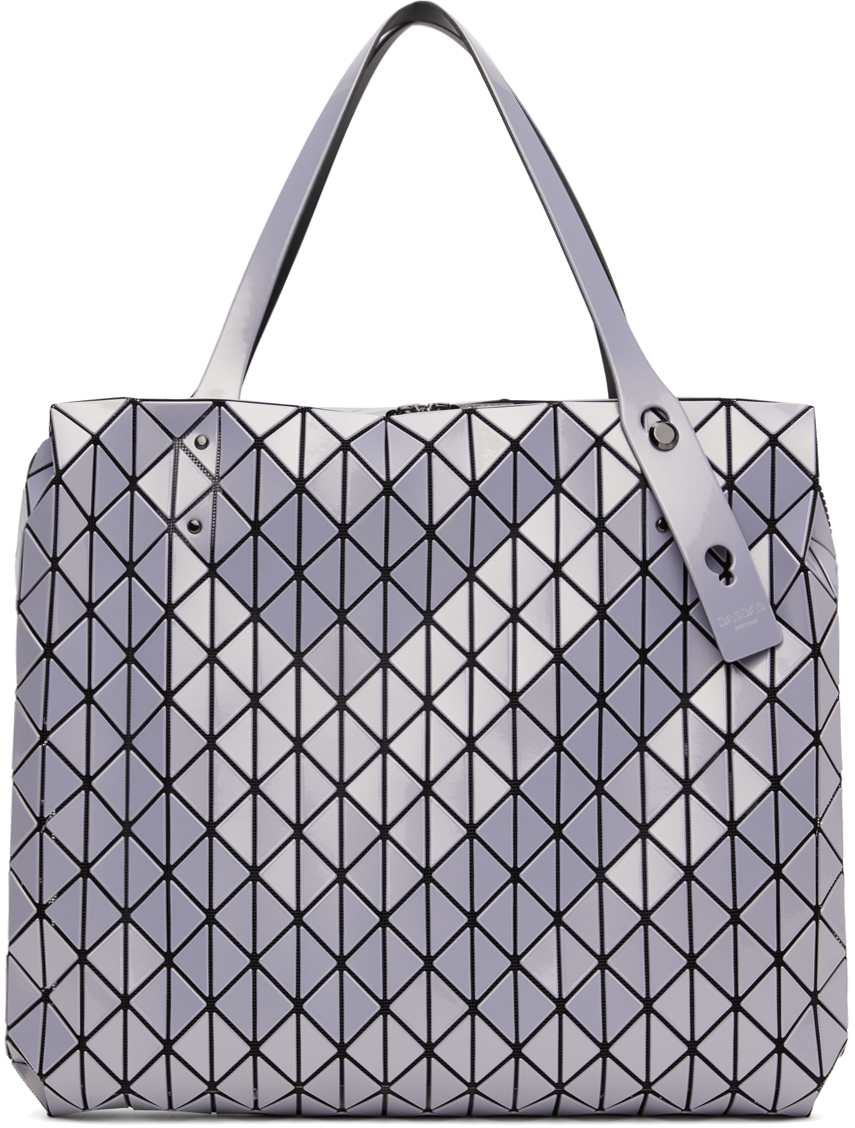 BAO BAO ISSEY MIYAKE PURPLE ROW METALLIC BAG 