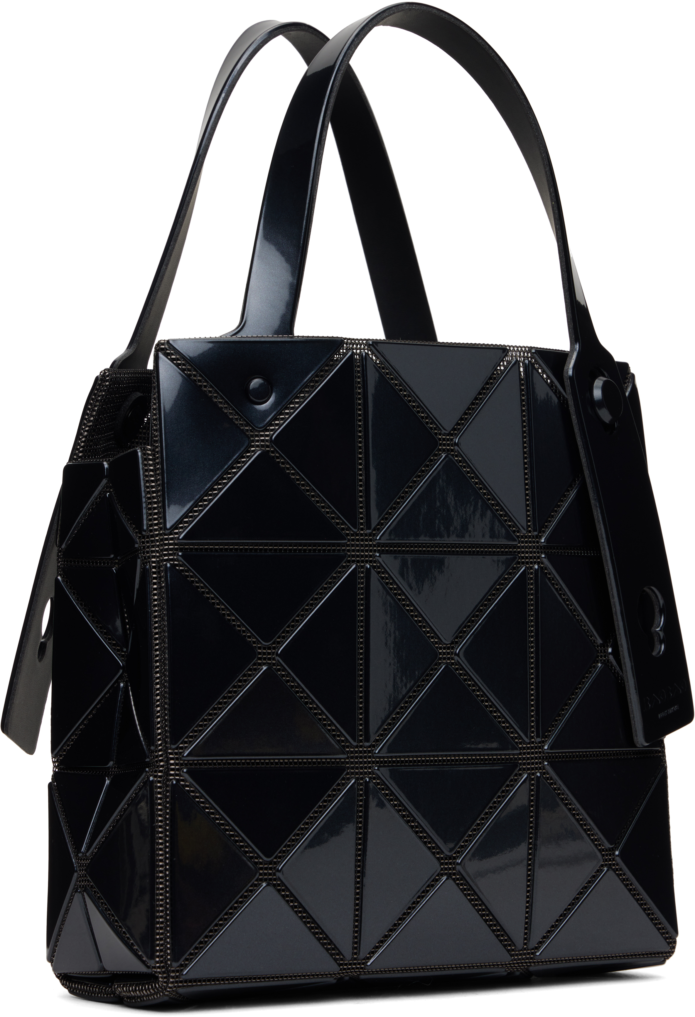 Shop Bao Bao Issey Miyake Black Carat Small Bag In 15 Black
