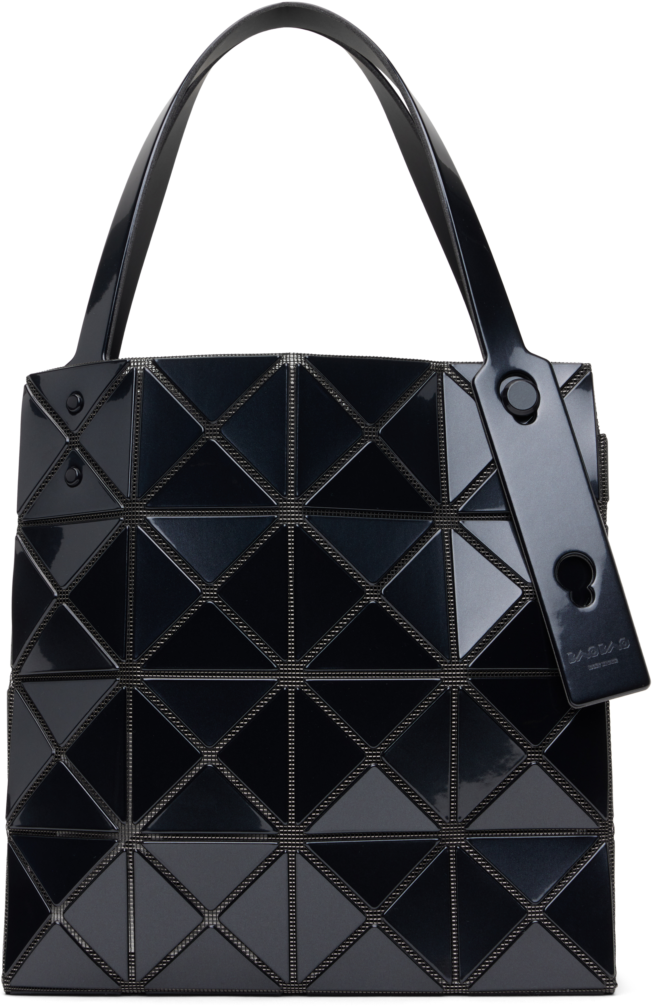 Shop Bao Bao Issey Miyake Black Carat Large Bag In 15 Black