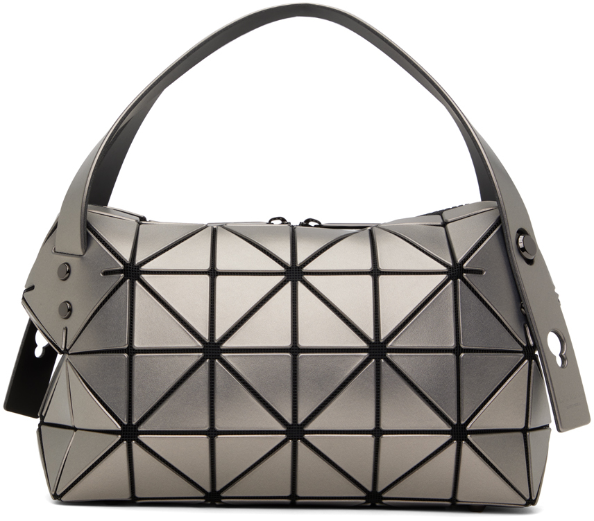 Shop Bao Bao Issey Miyake Silver Boston Shoulder Bag In 91 Silver