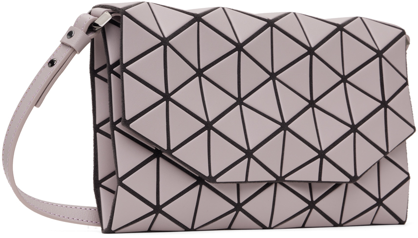 Bao Bao Issey Miyake Pink Tonneau Matte Shoulder Bag In 02 Rose Gray