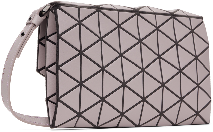Bao Bao Issey Miyake Pink Tonneau Matte Shoulder Bag In 02 Rose Gray