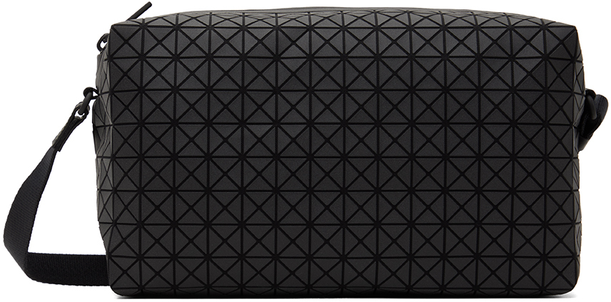 BAO BAO ISSEY MIYAKE: Black Saddle Shoulder Bag | SSENSE
