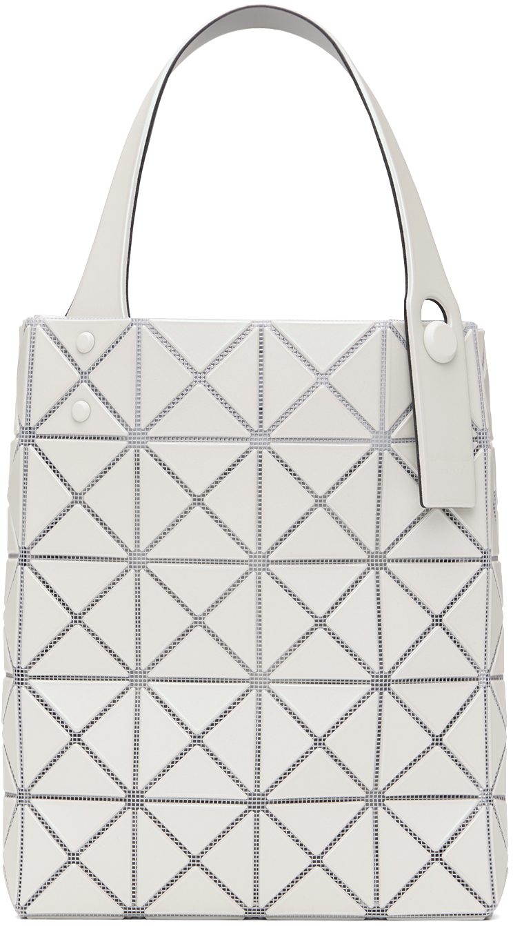 Shop Bao Bao Issey Miyake White Prism Plus Mini Tote In 01 White