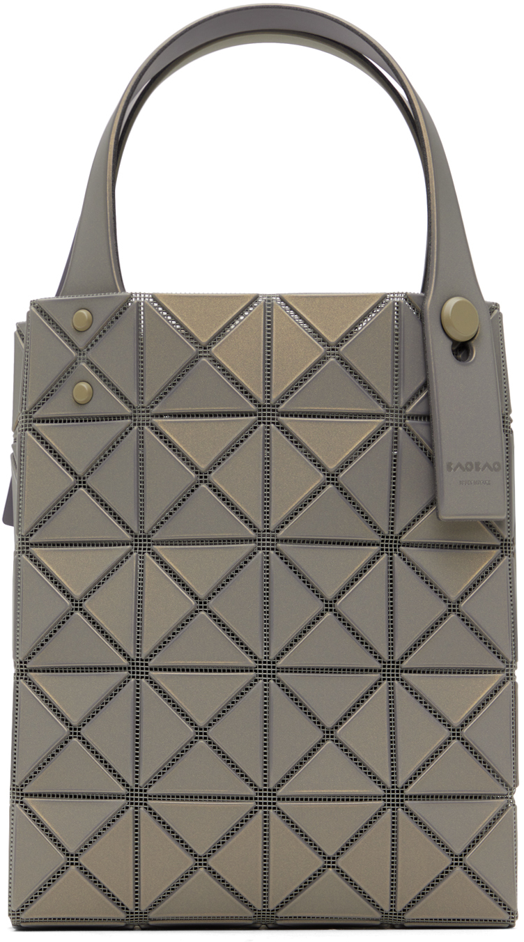 Shop Bao Bao Issey Miyake Gray Prism Plus Mini Tote In 12 Gray