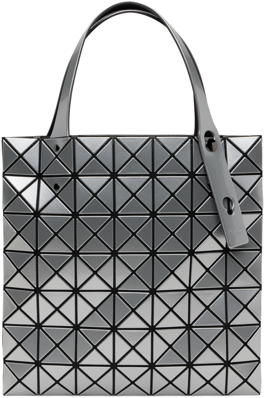 BAO BAO ISSEY MIYAKE: Silver Prism Tote | SSENSE