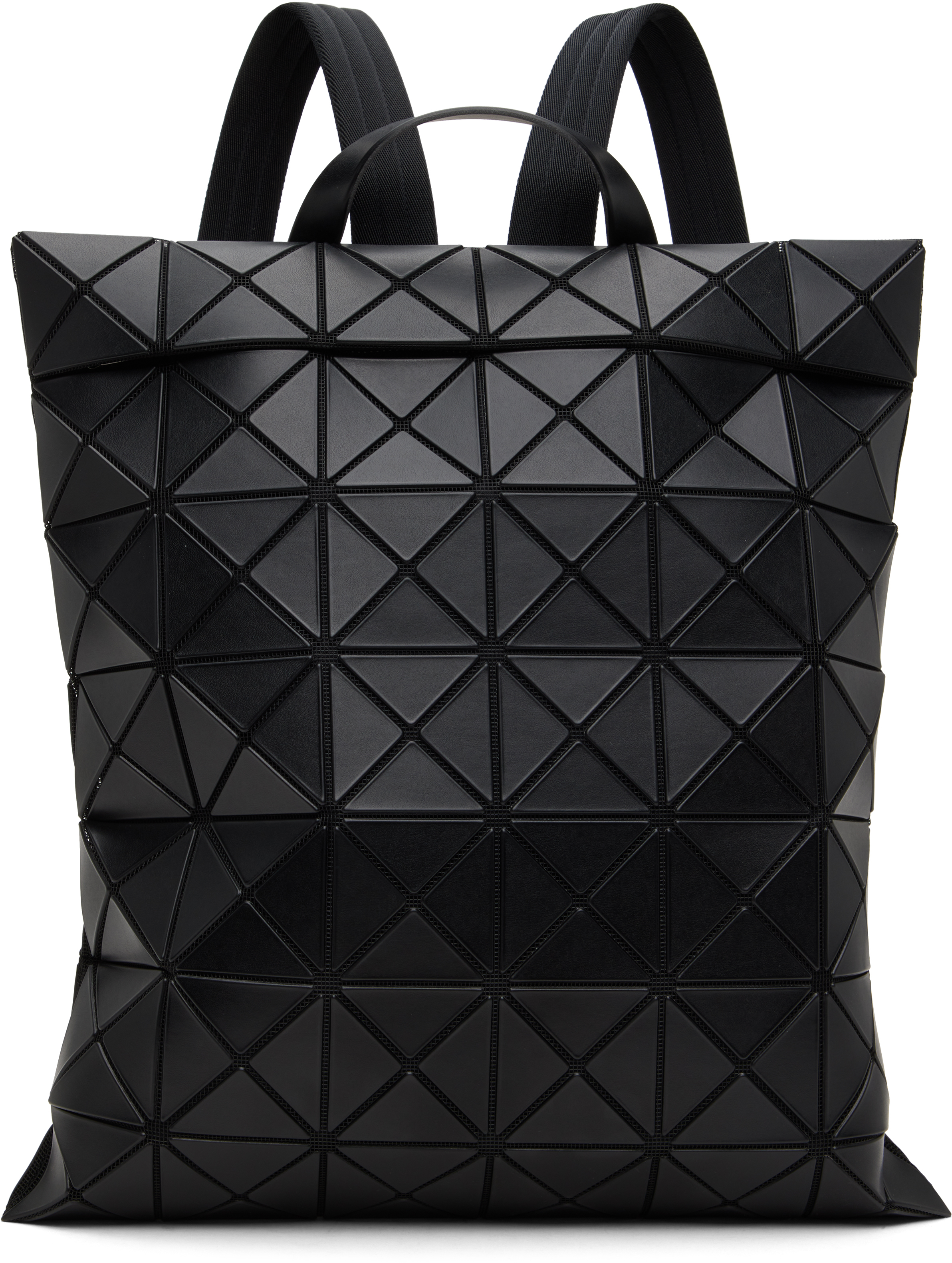 Shop Bao Bao Issey Miyake Black Flat Pack Backpack In 16-matte Black