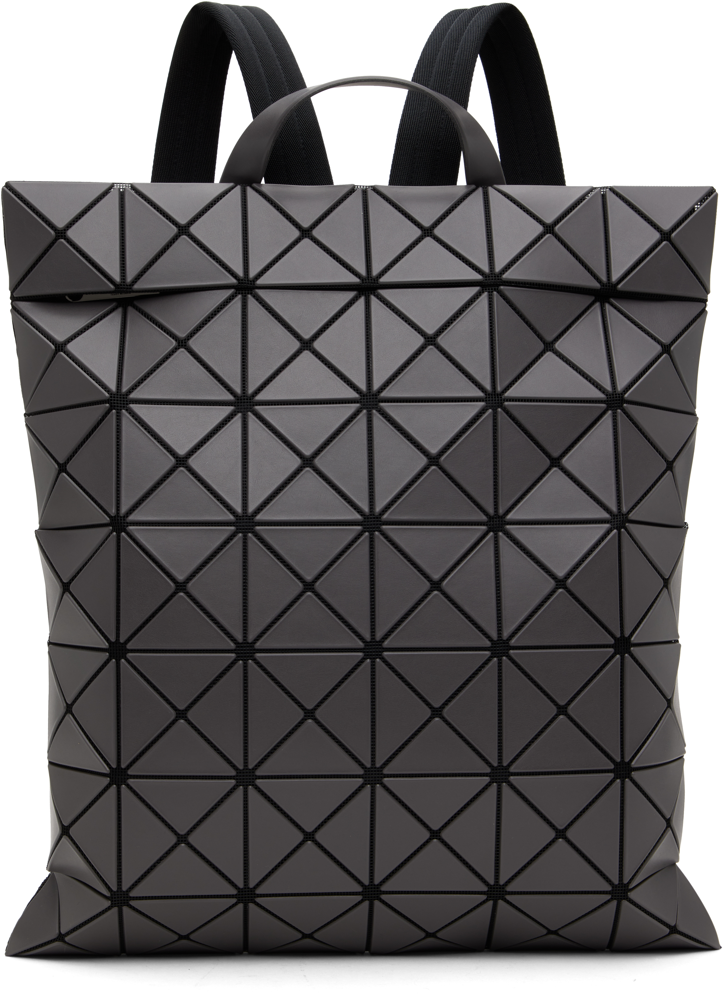 Shop Bao Bao Issey Miyake Gray Flat Pack Backpack In 14-charcoal Gray